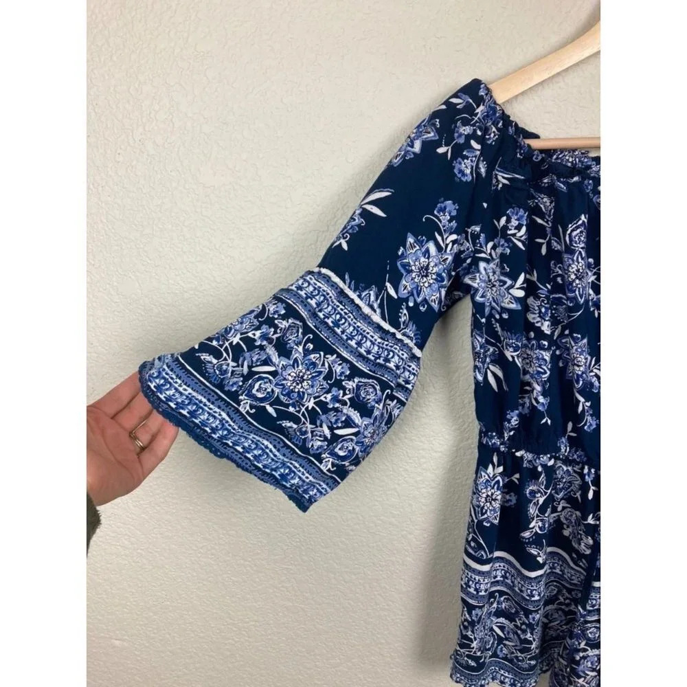 Angie Floral Off the Shoulder Romper Size Small - Picture 6 of 13